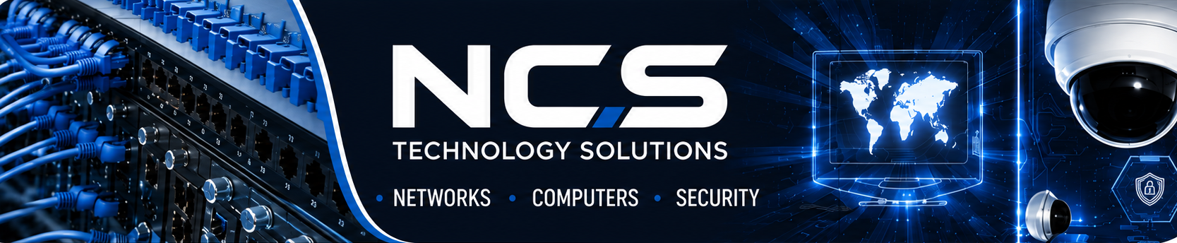 NCS Technology Solutions building sign artwork